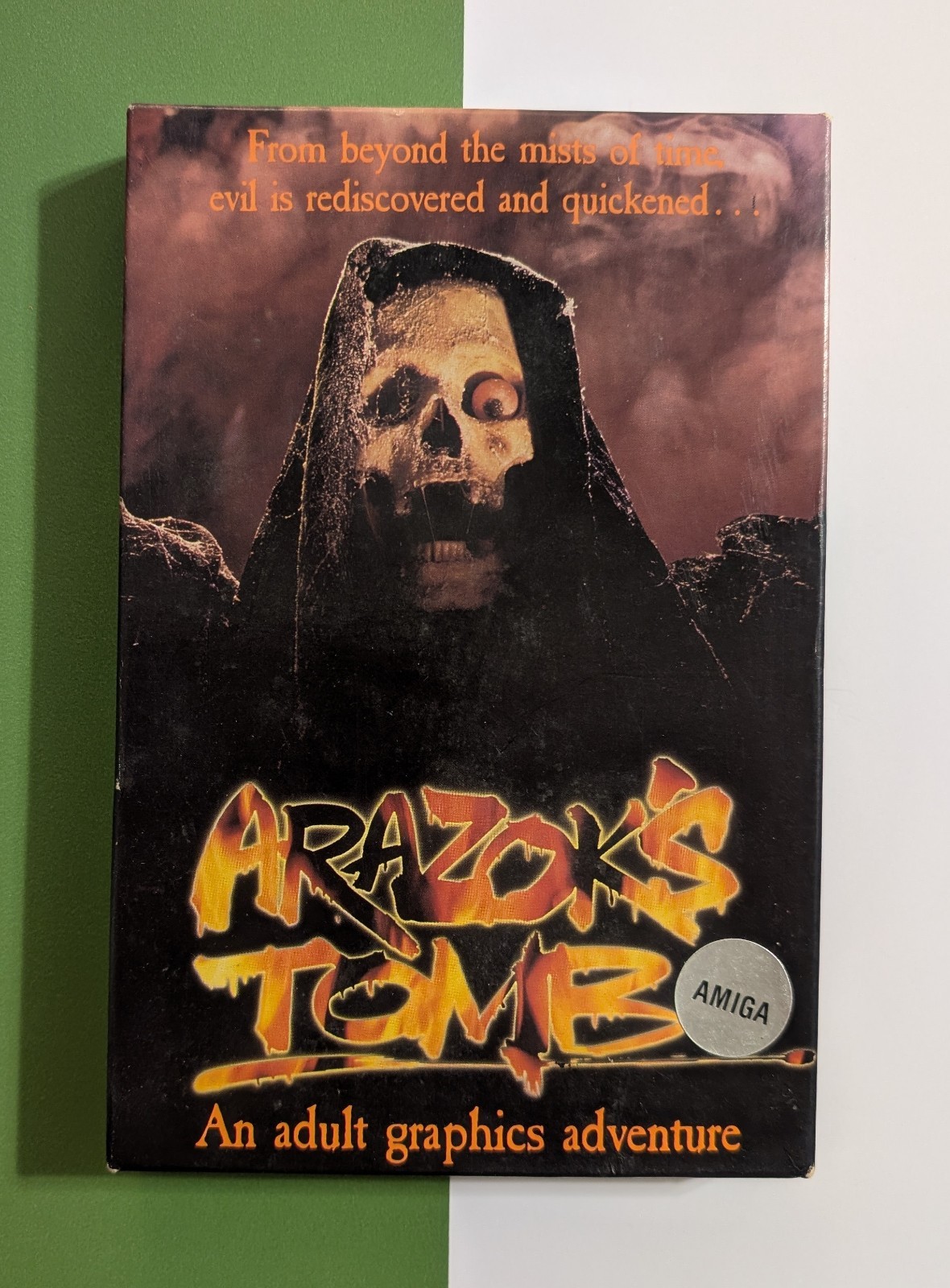 Arazok’s Tomb (1986 Commodore Amiga Floppy Disk & Box) Vtg Rare Aegis – Untested