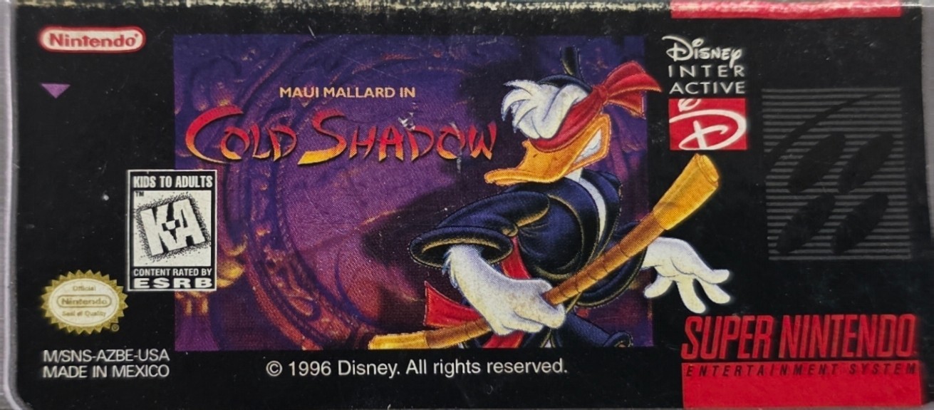 SNESMaui Mallard in Cold Shadow Super Nintendo SNES Authentic Tested Disney 1996
