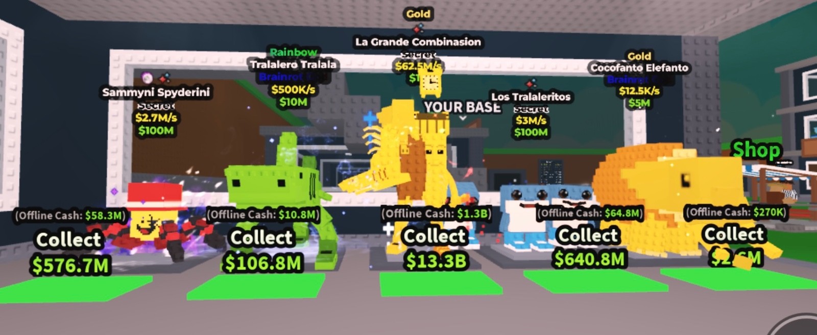 Steal a Brainrot GODS AND SECRETS ✅ FAST DELIVERY ✅ RAINBOWS ✅ DIAMONDS✅