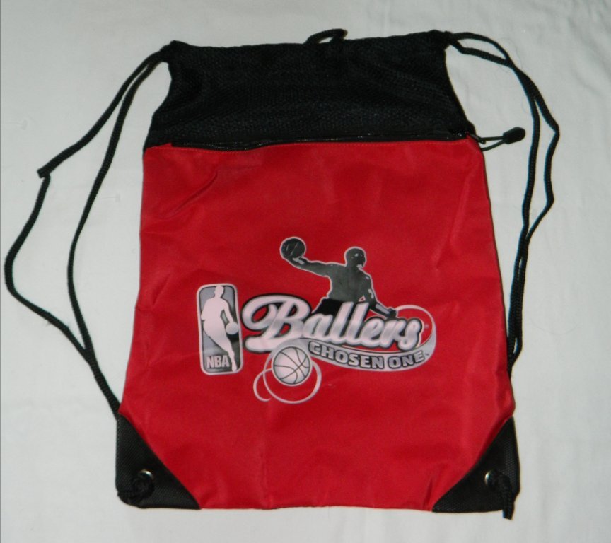 NBA Ballers: Chosen One Video Game Black & Red 18″ x 13″ Backpack Sack XBOX PS3