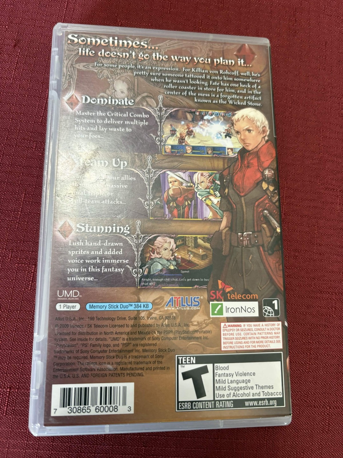 Crimson Gem Saga PSP CIB