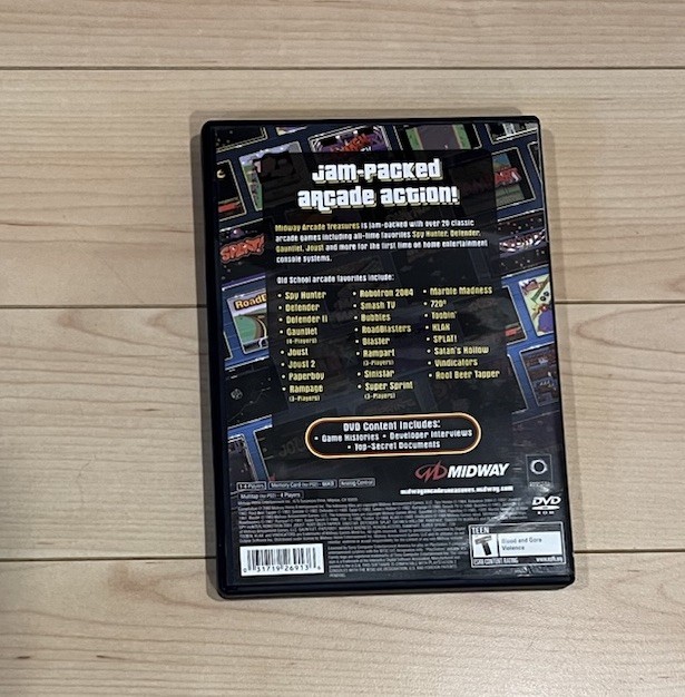 Midway Arcade Treasures PlayStation 2 PS2 Game, 2003, Complete, Tested