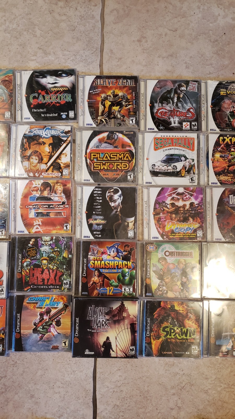 SEGA Dreamcast Games Lot Daytona HeavyMetal EGG Dino Crisis Maken X SEAMAN D-2