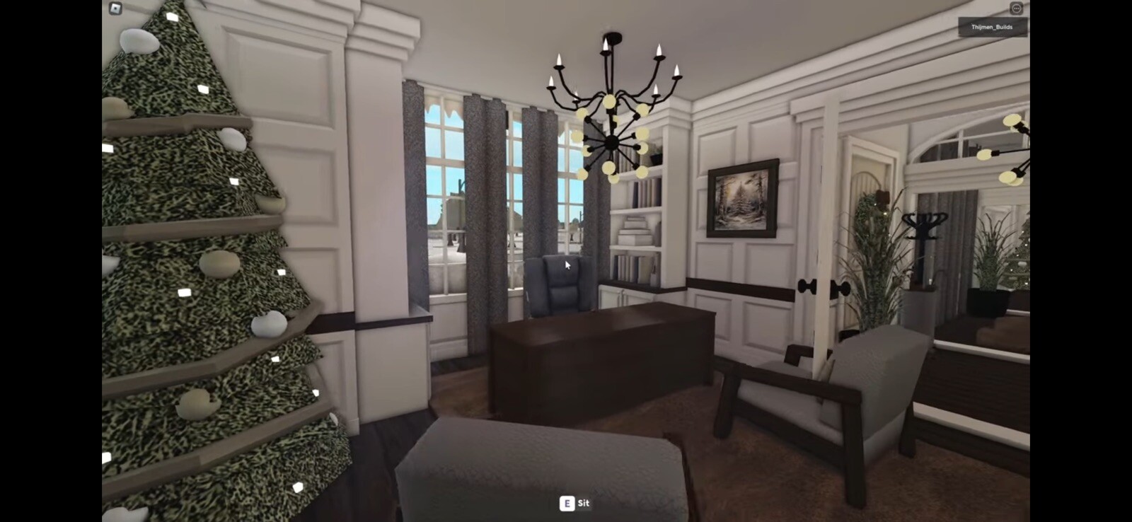 BLOXBURG CHRISTMAS WINTER 2STORY HOME!FAST DETAILED BUILDER FOR AFFORDABLE PRICE