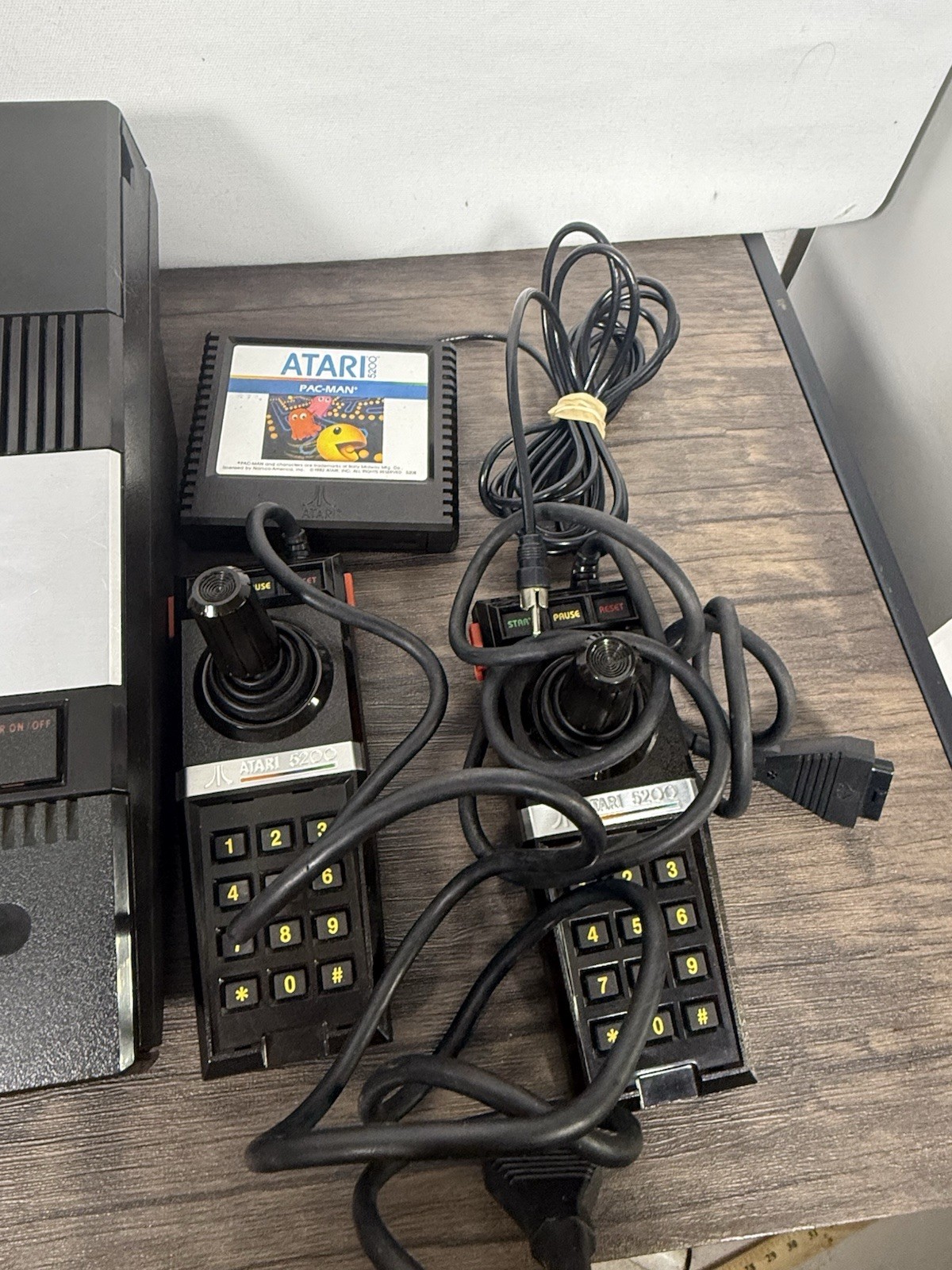 Atari 5200 2-Port Console w/ 2 Controllers, Power Cords, Frogger, Pac Man Bundle