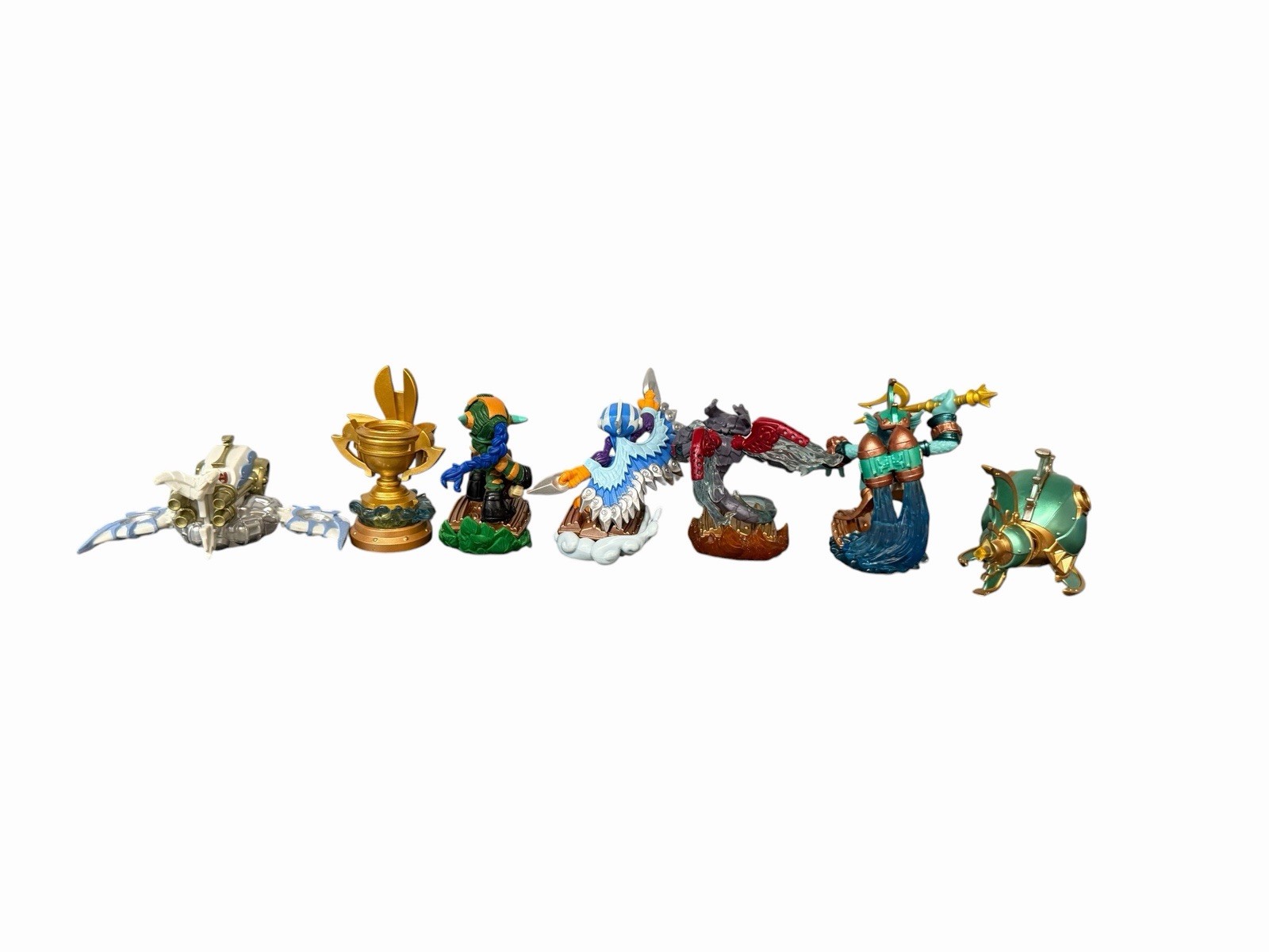 Skylanders Superchargers 7 Game Pieces Sea Trophy Jet Stream Deep Dive Gill