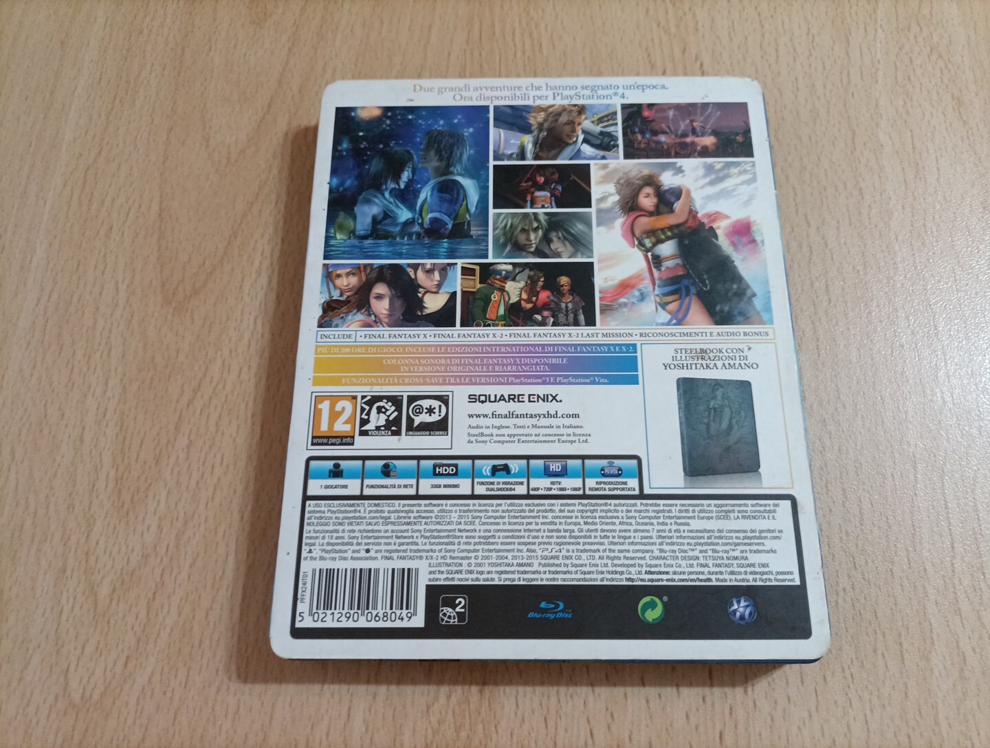 Final Fantasy X | X-2 HD Remaster Steelbook Vers. Italy PS4 USED MINT!!