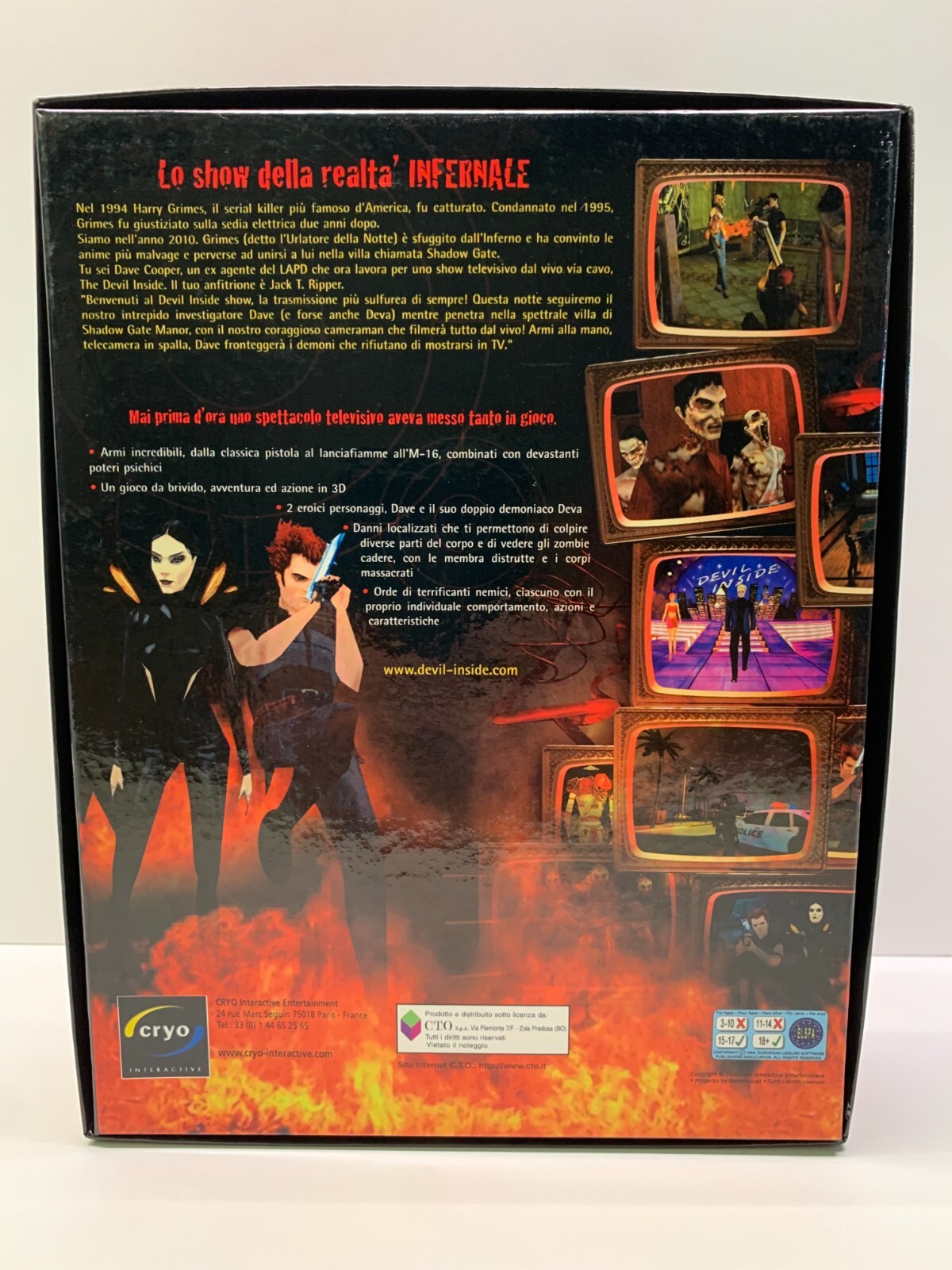 THE DEVIL INSIDE – PC COMPUTER – BIG BOX 2000 CARDBOARD EDITION