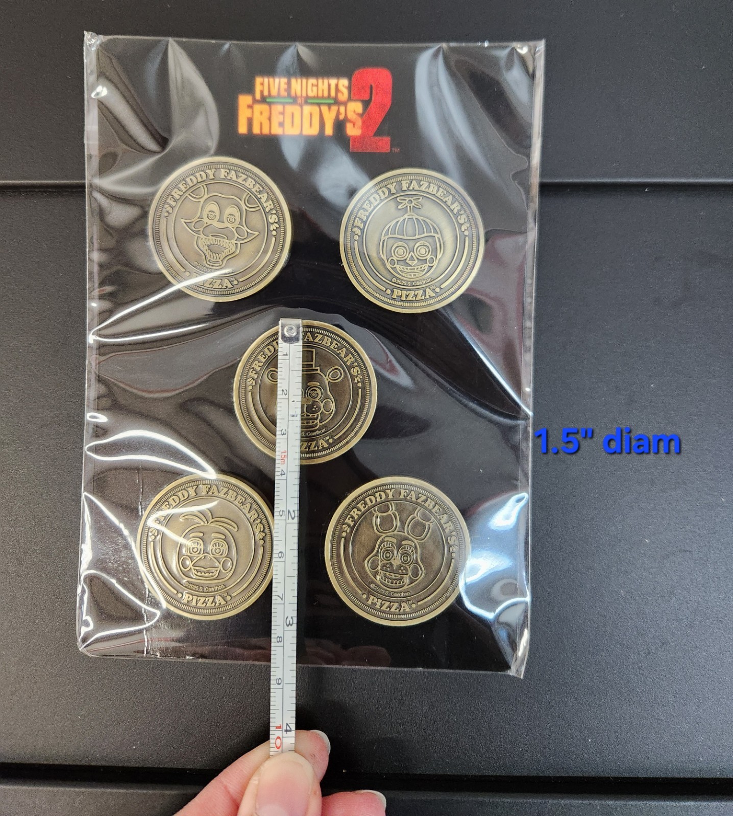 FNAF 2 Movie Coins Cinemark Limited Edition Faz Tokens Five Nights At Freddy’s