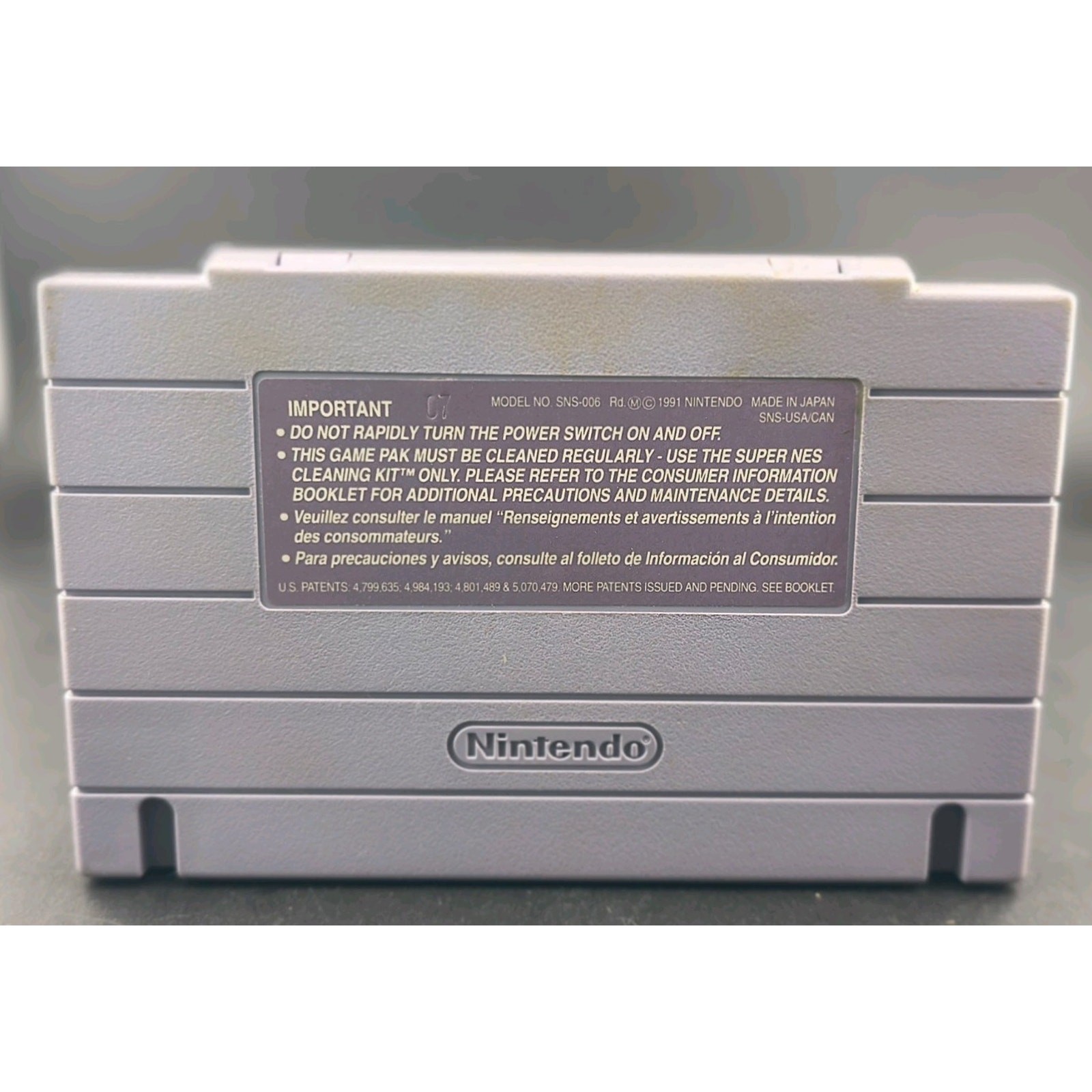Push-Over Super Nintendo SNES Genuine Ocean Puzzle Game Cartridge Tested