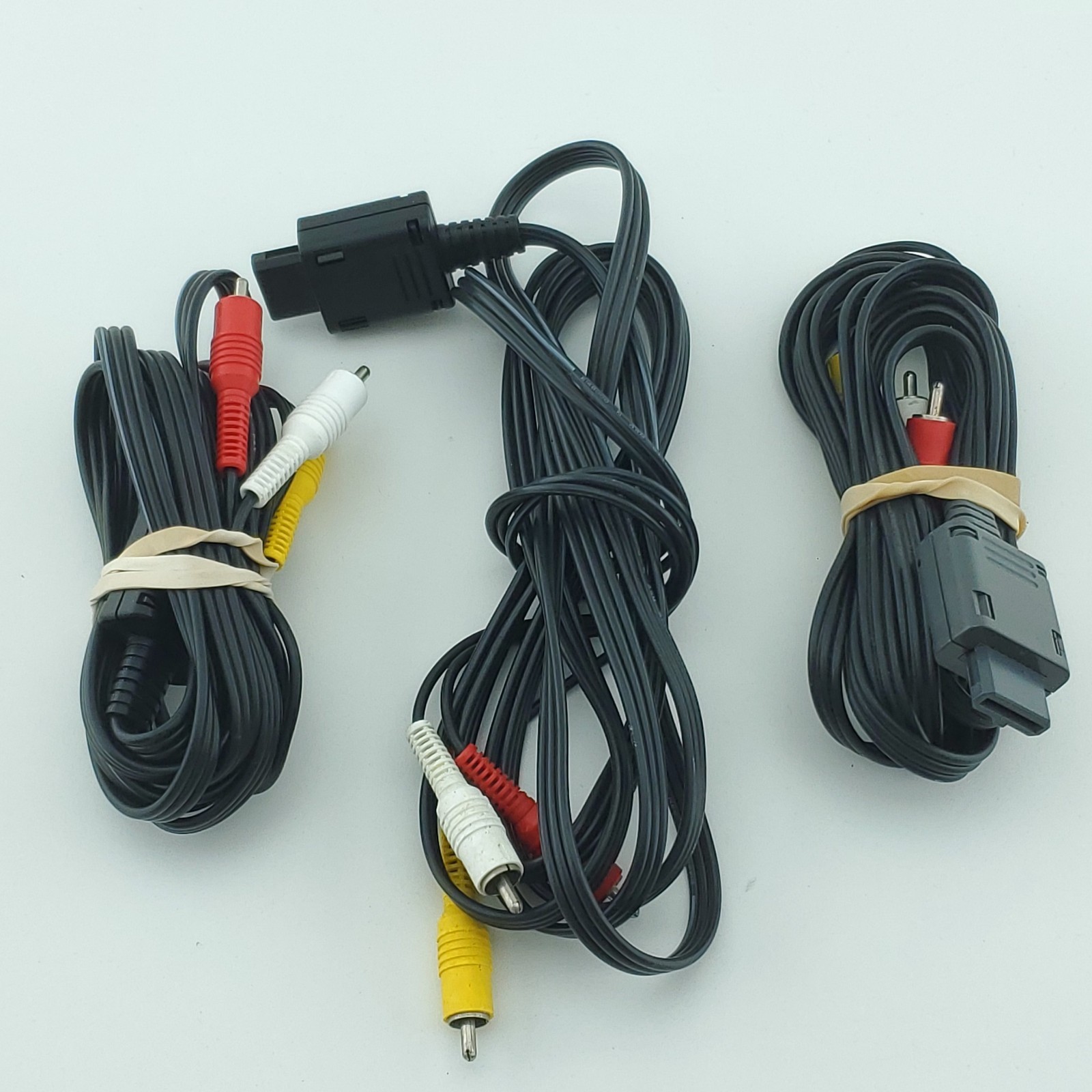 Lot of 3 OEM Nintendo AV Cable SHVC-008 for N64 GameCube SNES Composite RCA Cord