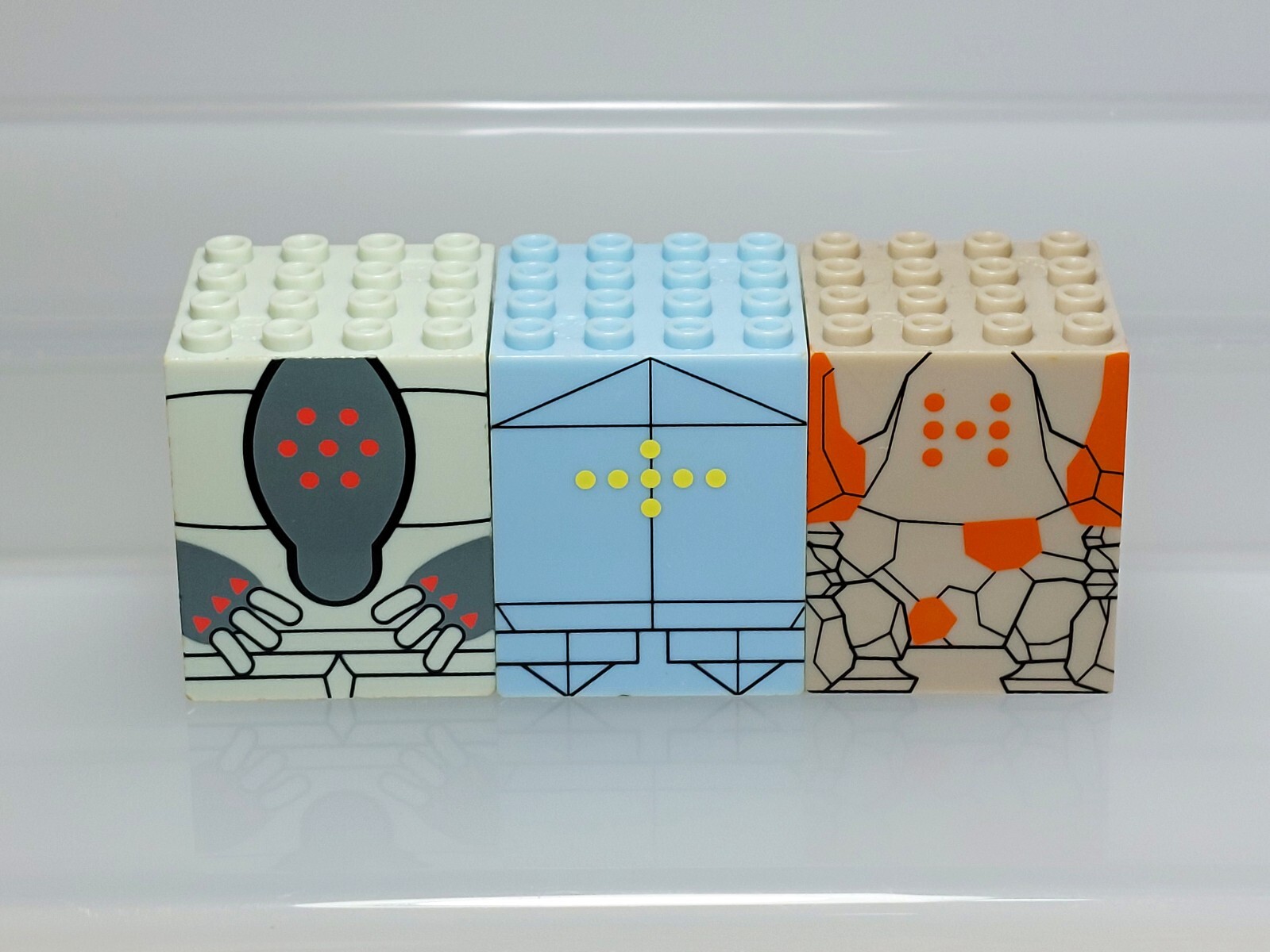 Registeel Regice Regirock Chara Blok Mega Bloks Lego Set Bandai 2005 Japan 1.6in