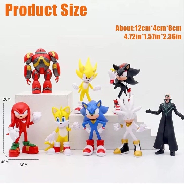 Hedgehog Action Figure, 6.5in Hedgehog Style Statue Handcrafted Collectible