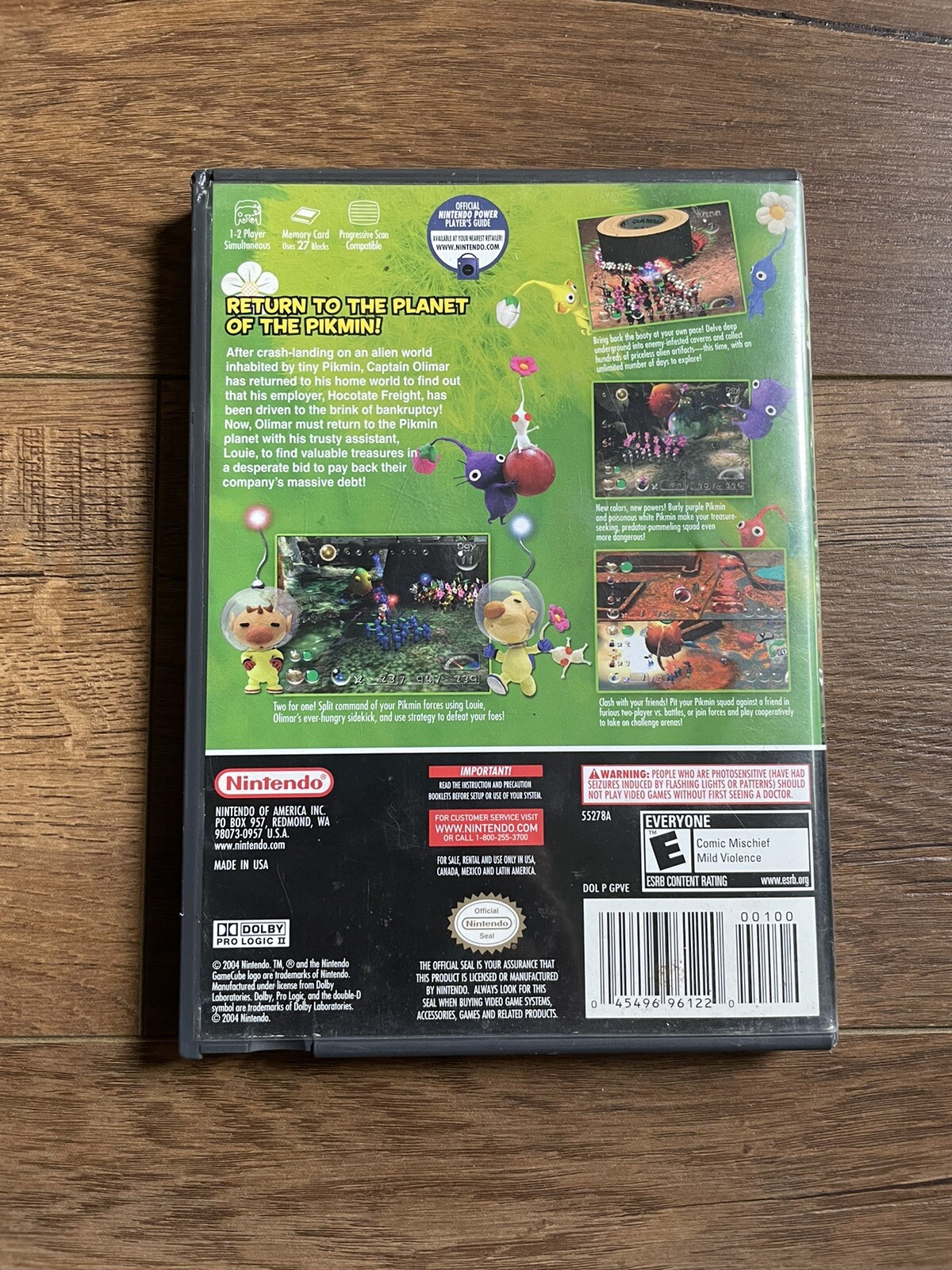 [No Game] Case, Manual & Inserts for Pikmin 2 Nintendo Gamecube