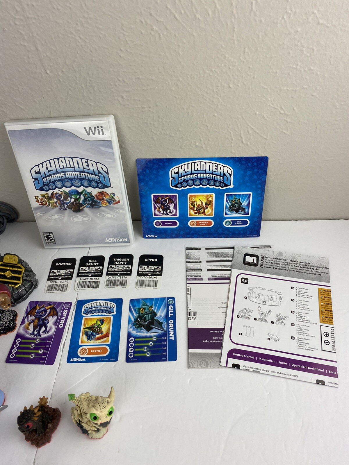 Skylanders Lot Game, Portals, 16 Figures Hot Dog, Zoo Lou, Bushwhack