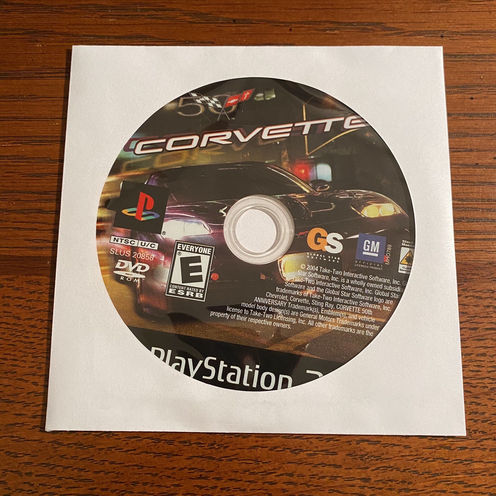 Corvette (Sony PlayStation 2 PS2) Disc Only, Tested, Working