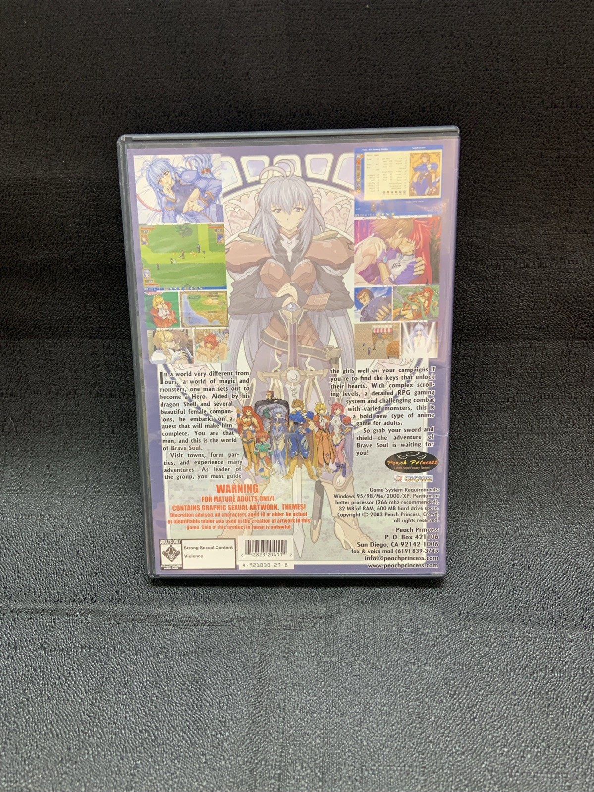 Brave Soul Anime Bishoujo Adult RPG Video Game for Windows W/ Manual