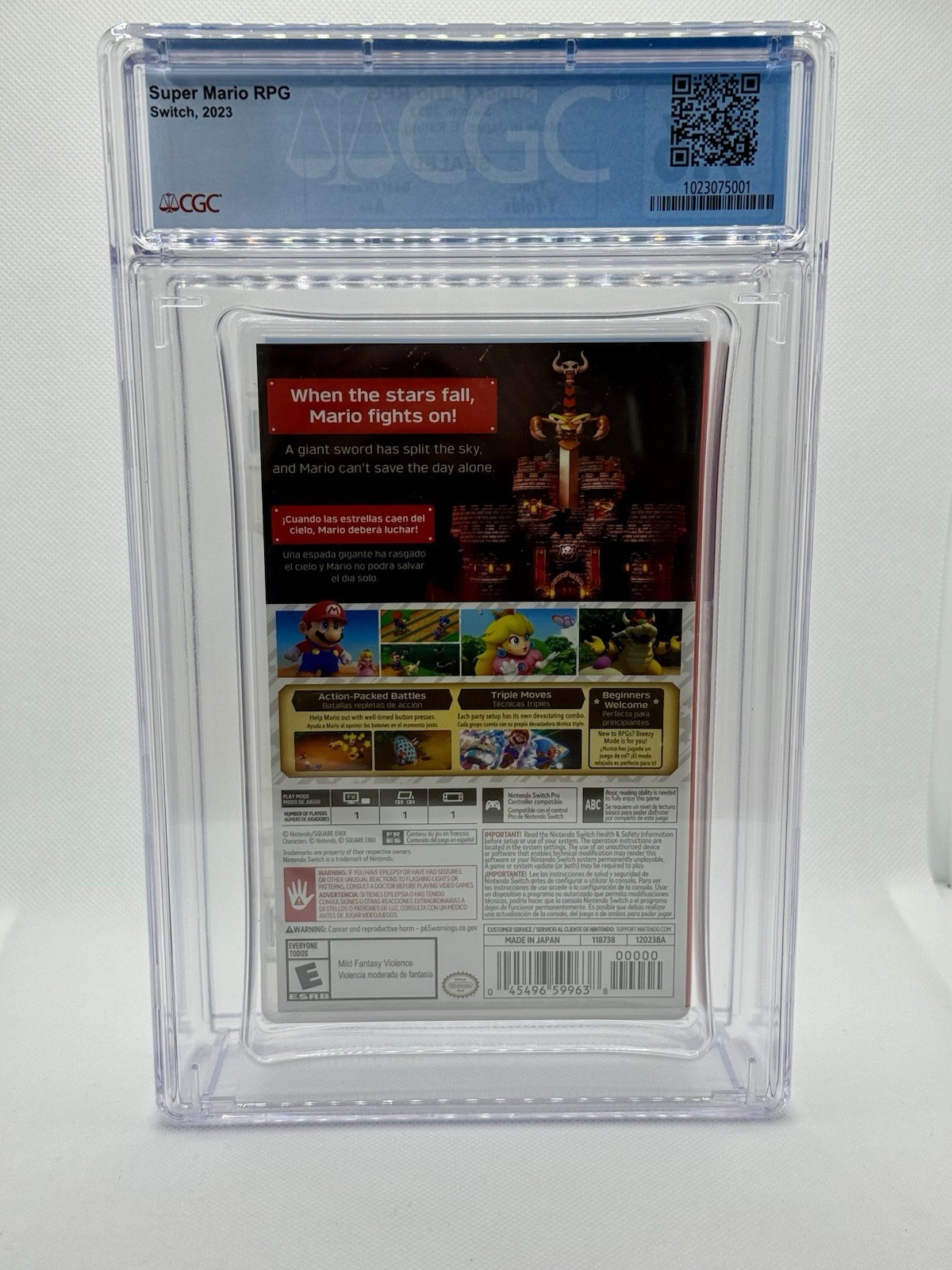 Super Mario Bros RPG – Nintendo Switch – New/Sealed – Graded CGC 9.6 A++