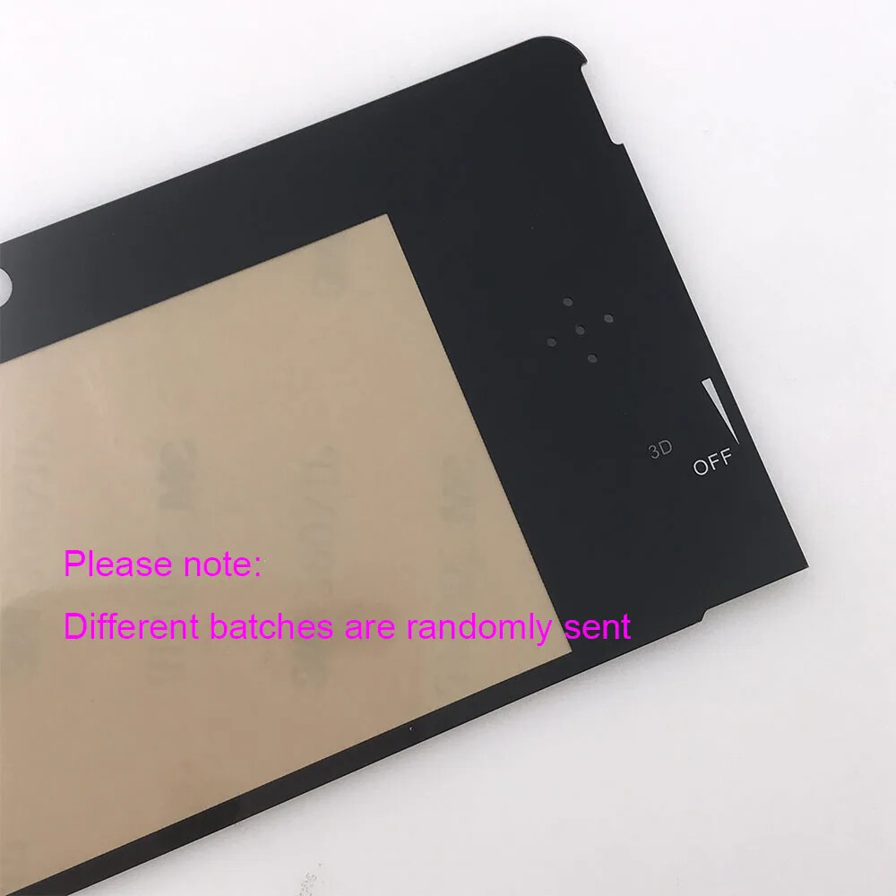 Replacement Plastics or Glass Top Screen Protector Cover Lens For Nintendo 3DS
