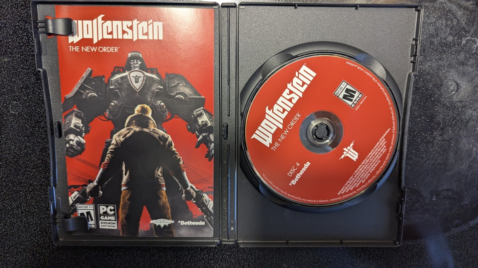 Wolfenstein The New Order PC DVD-ROM Mature 2014 Very Fun Game!