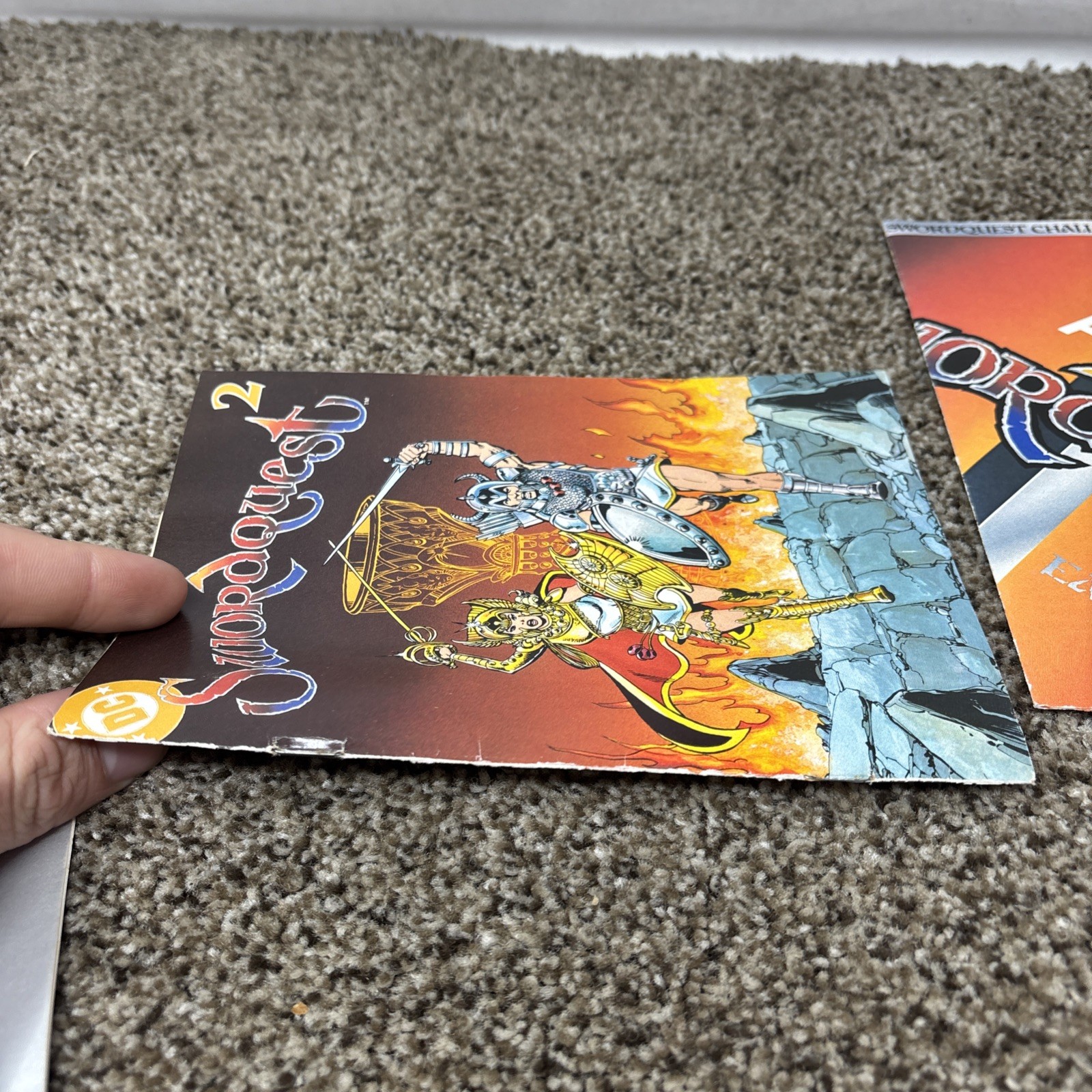 Swordquest EarthWorld, CX2656, Atari 2600, Atari 1982, CIB, Tested