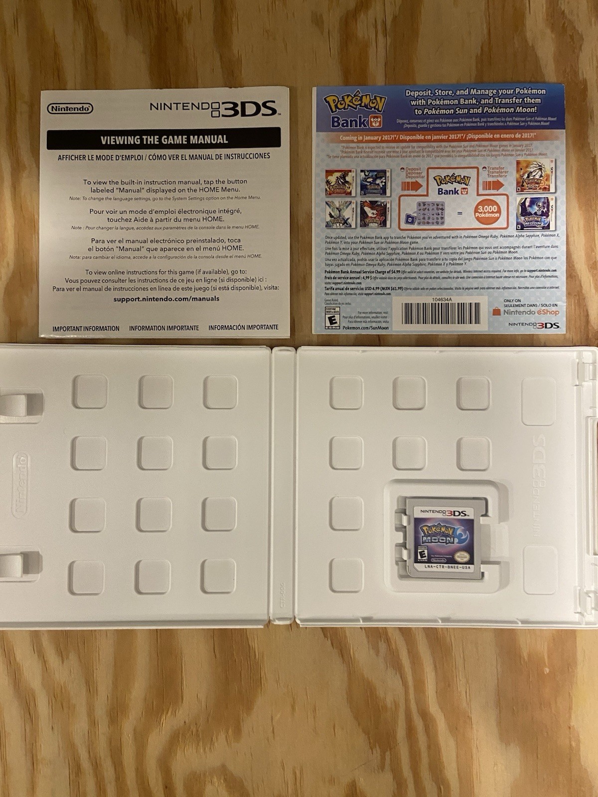 Pokemon Moon-Nintendo 3DS-CIB-TESTED & WORKING