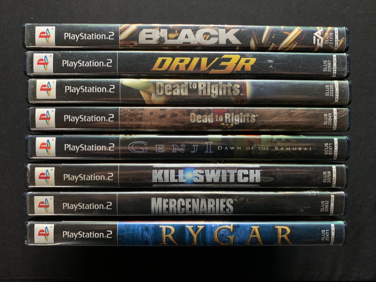 PlayStation 2 PS2 Lot 8 Games Dead to Rights Rygar Genji Black Driver 3 All CIB