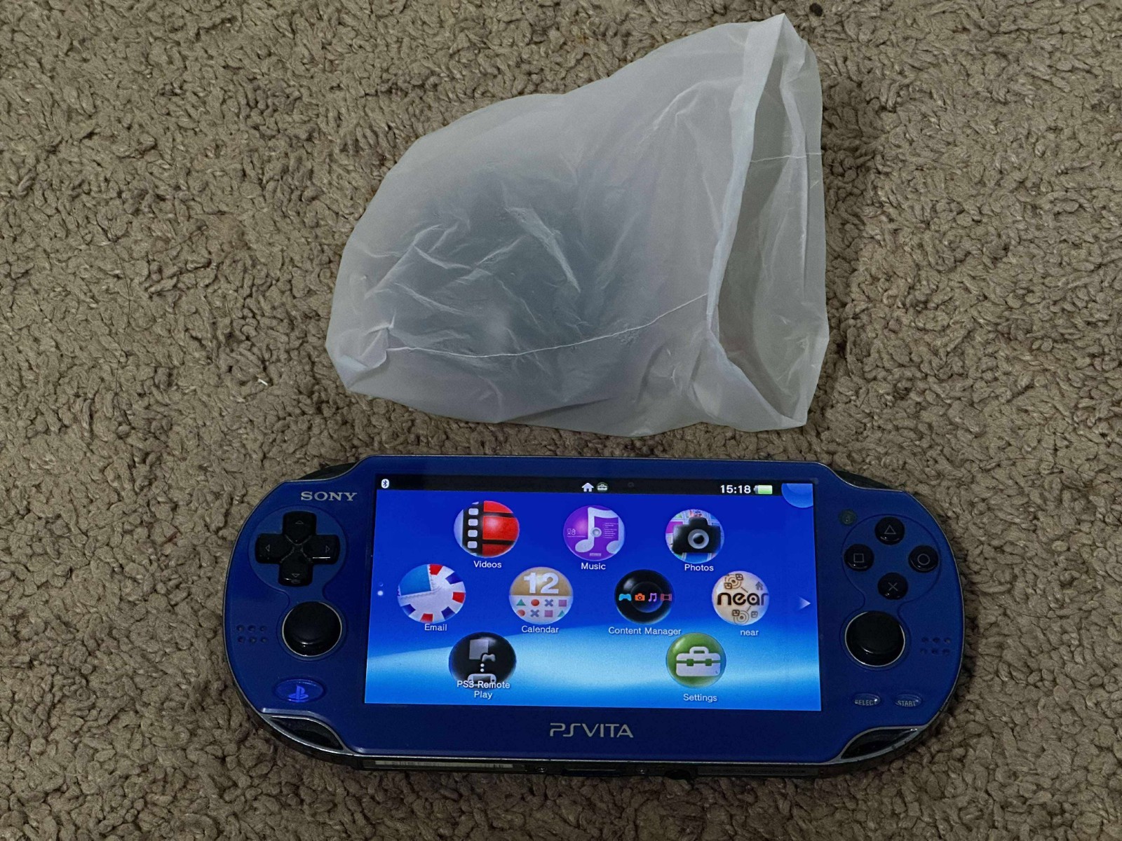 Sony PS Vita OLED PCH-1000/1100 Blue Model WIFI with Charger – SHIP IN 1-DAY