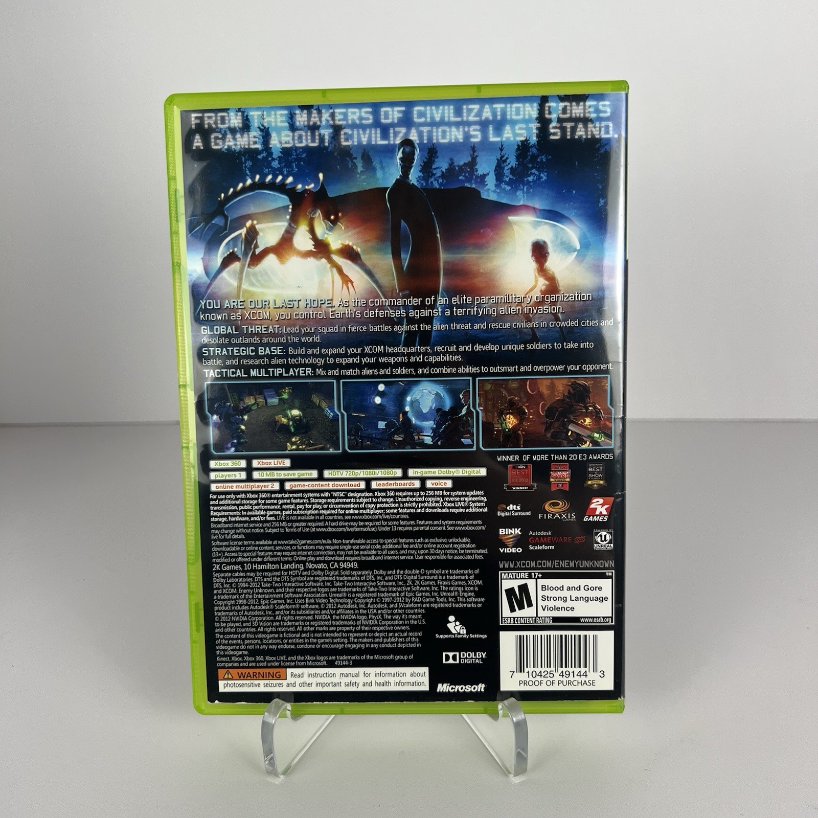 Xcom Enemy Unknown – Microsoft Xbox 360 Complete CIB