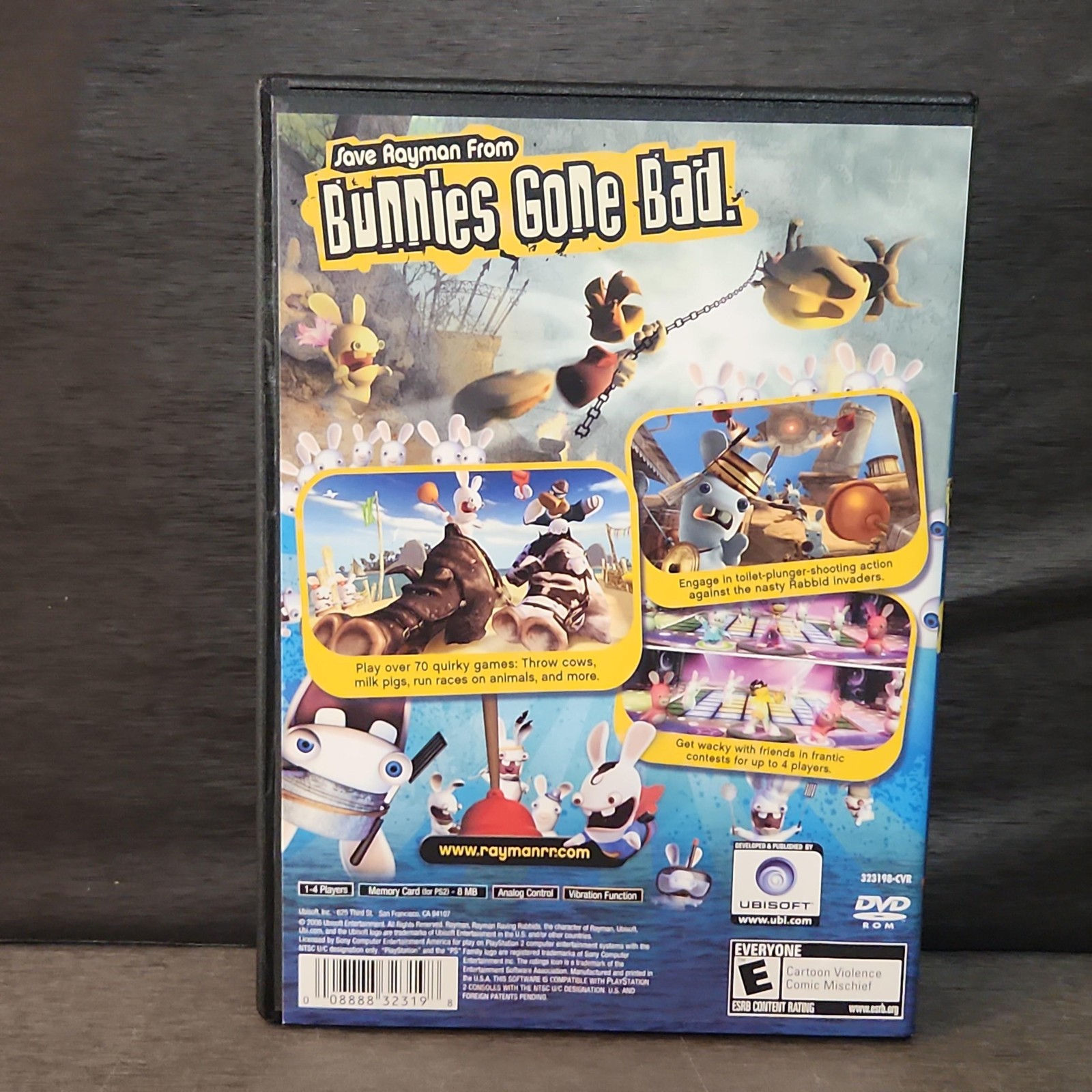 Rayman Raving Rabbids PlayStation 2 PS2 Game CIB Complete