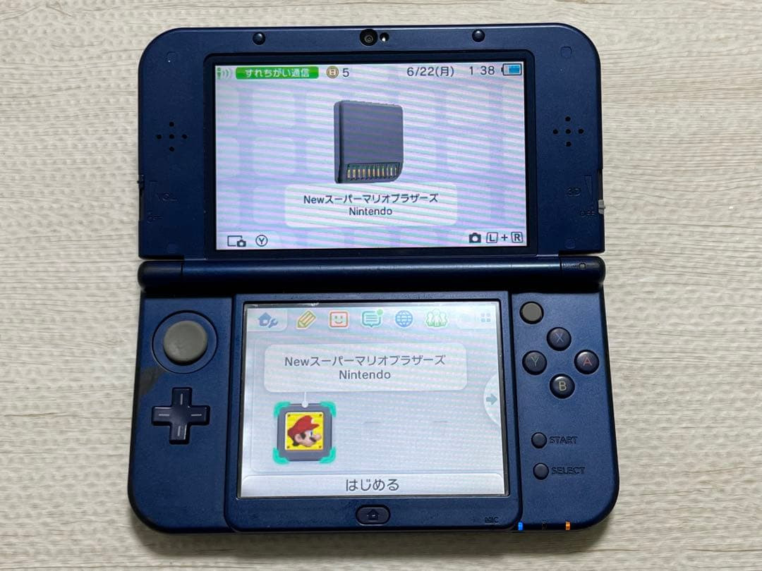 Nintendo New 3DS LL XL Console Metallic Blue Handheld Japan Region Locked 0294