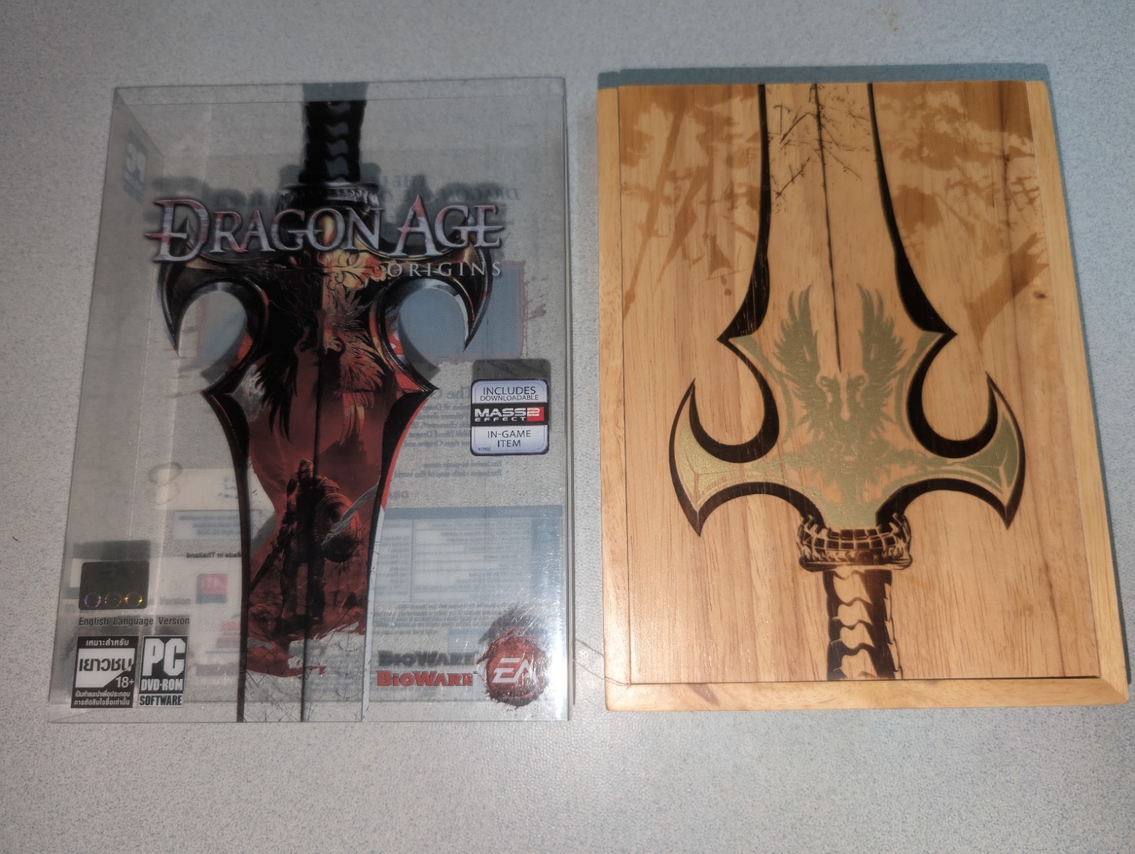 Dragon Age Origins PC Singapore Exclusive Collector’s Edition Wood Carved Box