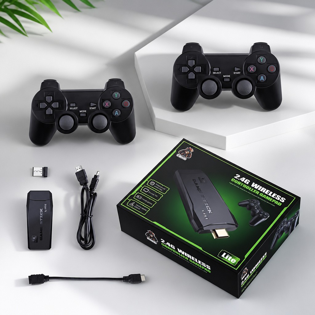 Retro Game Console 4K HDMI Plug Play 20000+ Games with Gamepad Controllers New