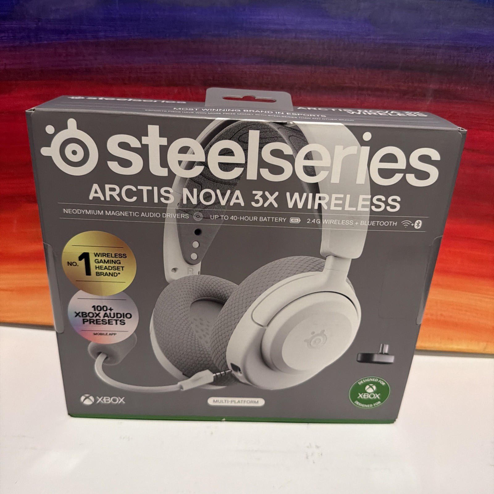 SteelSeries Arctis Nova 3X Wireless Gaming Headset Xbox Bluetooth White 61690