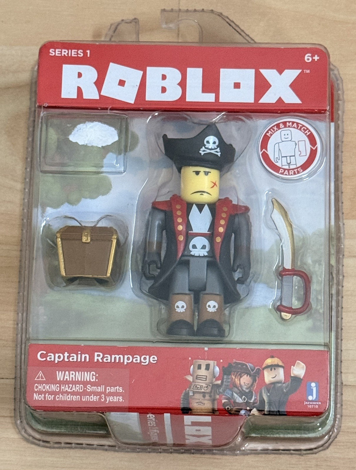 Roblox Captain Rampage Figure Only – No Toy Code – Series 1 – New & seal