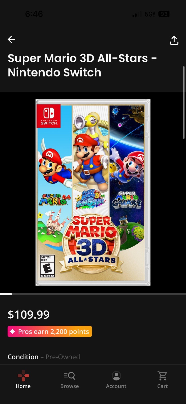 Super Mario 3D All-Stars for Nintendo Switch Cartridge Only – Tested & Working