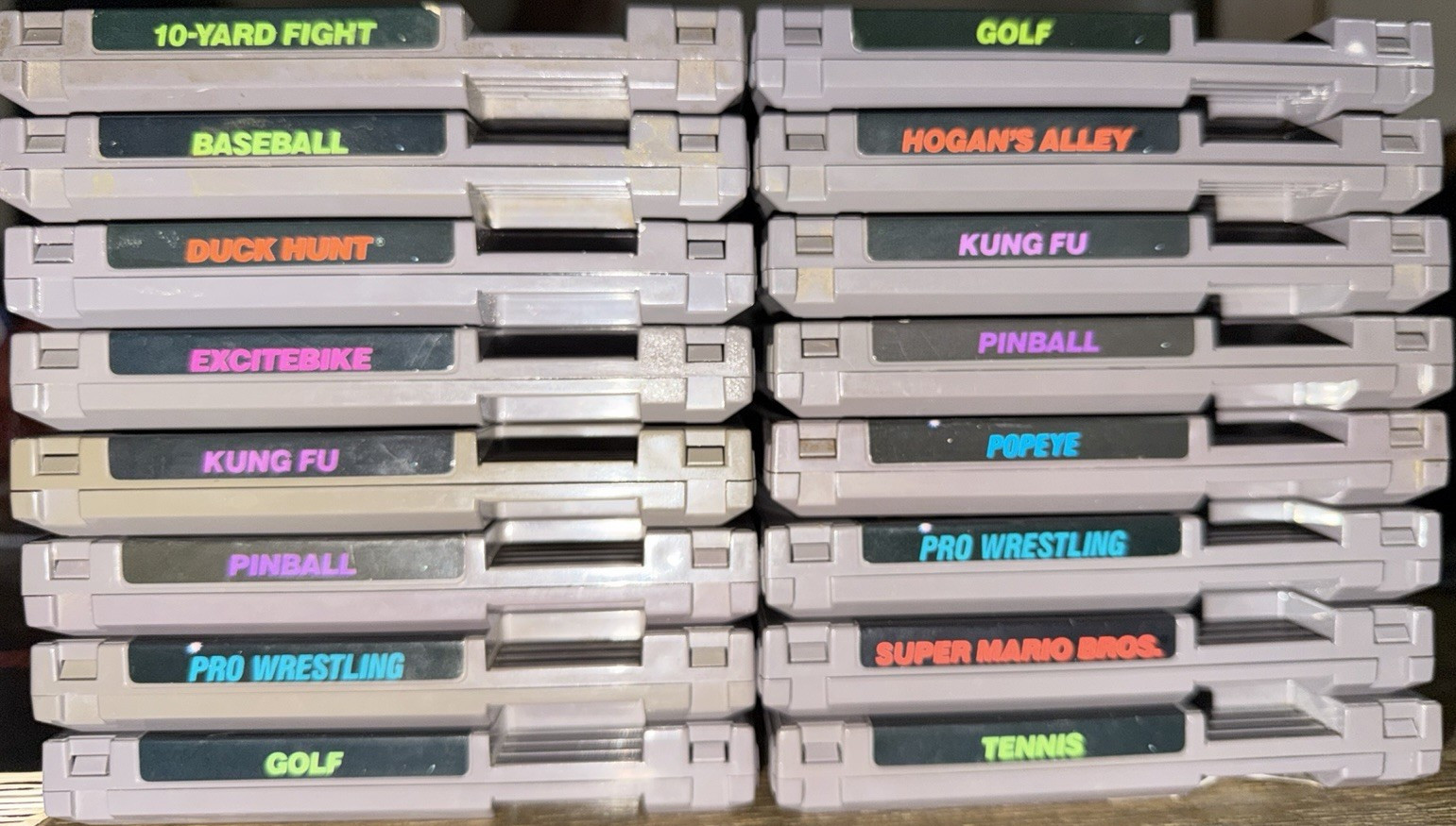 16 NES “Black Box” Games Lot– Early Production – With Some Manuals