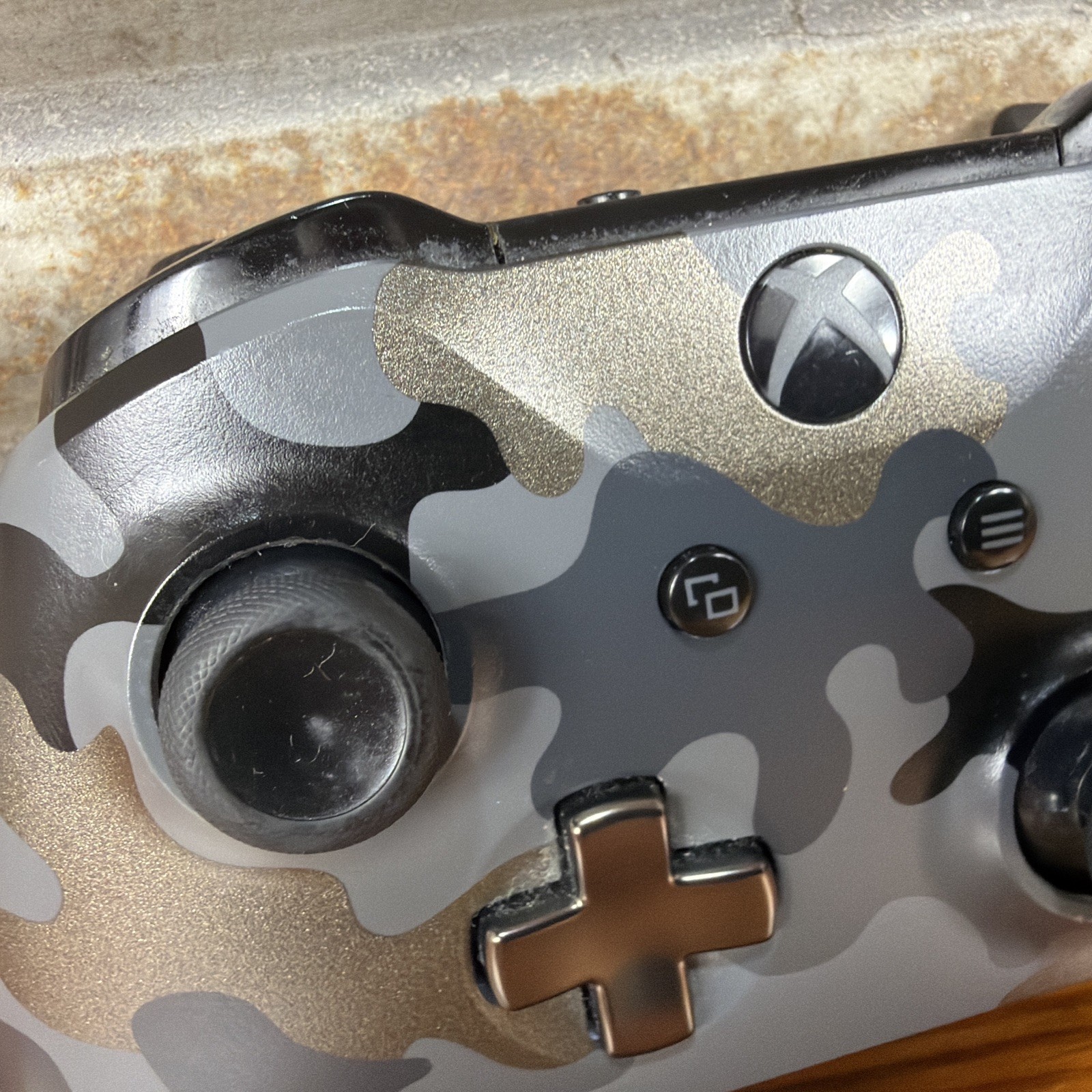 Microsoft Xbox One Controller Black & Grey Camo Night Ops Wireless Controller