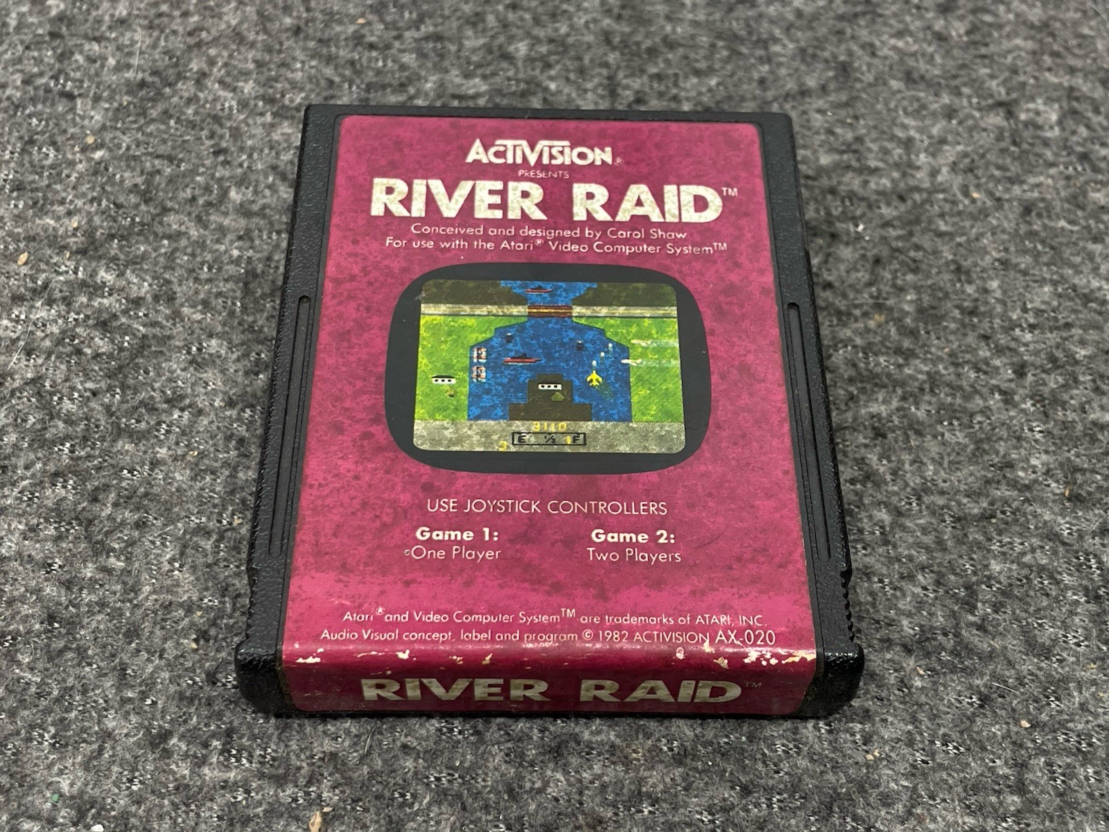 River Raid (Atari 2600, 1982) Game Cartridge Activision Tested & Working