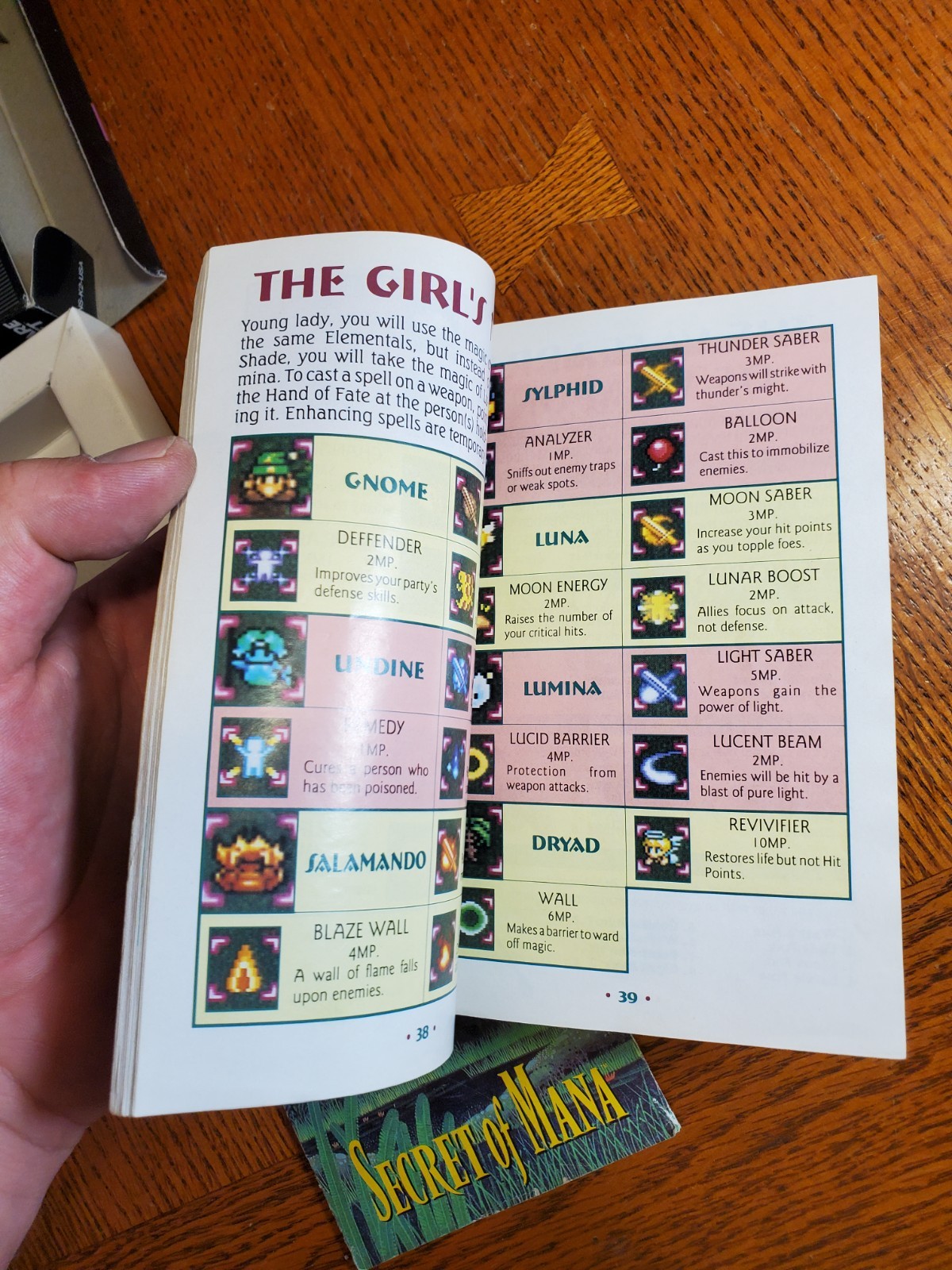 Secret Of Mana SNES Original Box Only Manual And Map