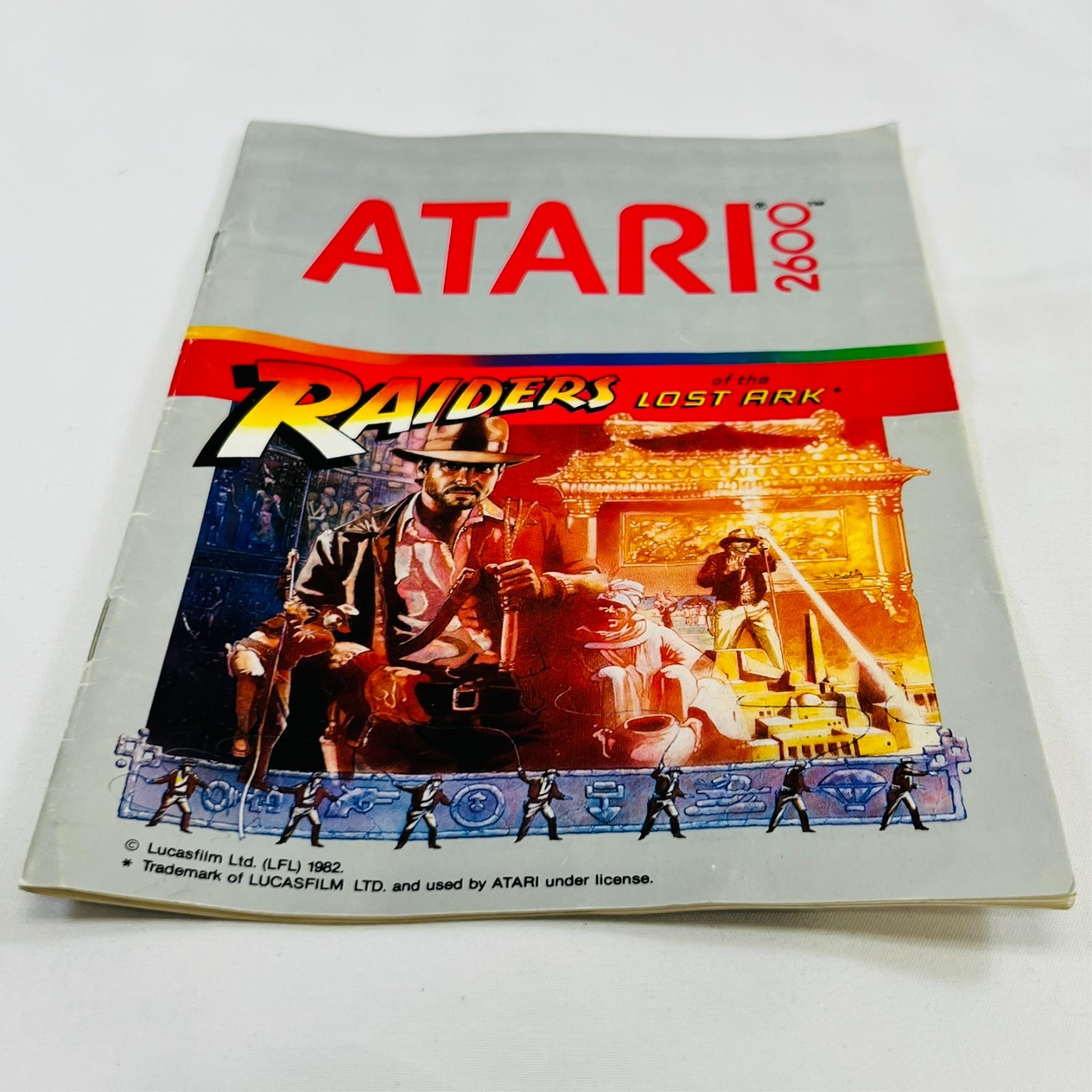 Raiders of the Lost Ark Atari 2600 Cartridge w/ Manual VTG 1980s Retro Gaming