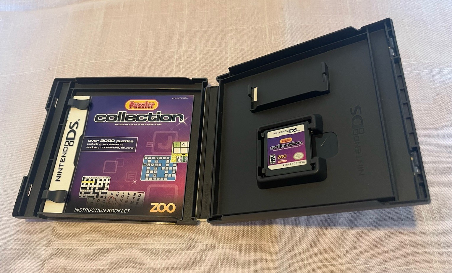Nintendo DS Game Puzzler Collection Fun for Everyone Wordsearch Sudoku Crossword