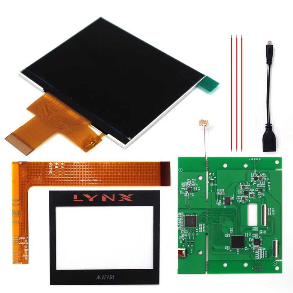 3.5″ 640×480 Retro Pixel IPS LCD Kit 720P HDMI For ATARI LYNX Ⅰ ATARI LYNX 1