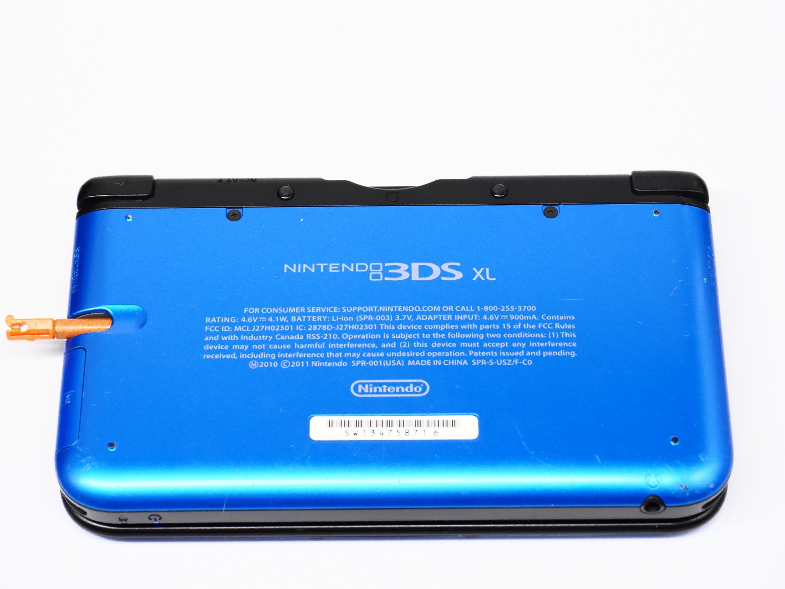 Nintendo 3DS XL Handheld Console Only Blue