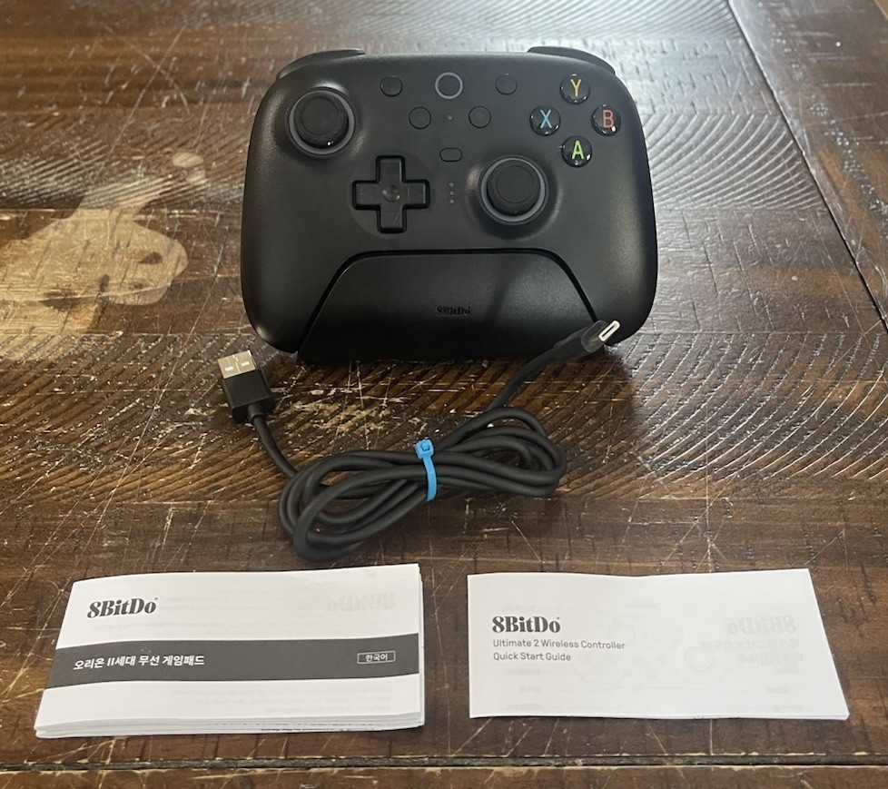 8BitDo Ultimate 2 Wireless Controller for Windows/PC/Apple/Steam/Android – Black