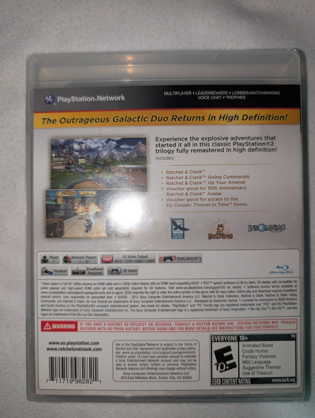 Ratchet & Clank Collection Sony PlayStation 3 2012 Sealed New *See Description*