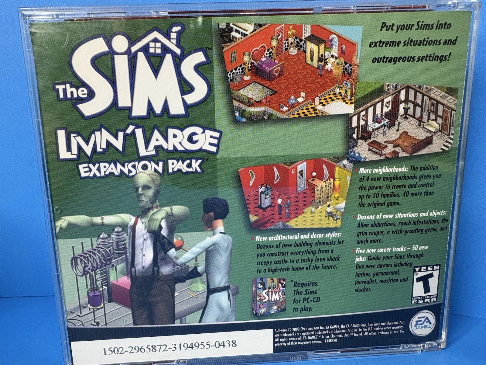 The Original Sims PC CD-ROM Lot Vanilla Game + 4 Expansion Sets Magic Medieval