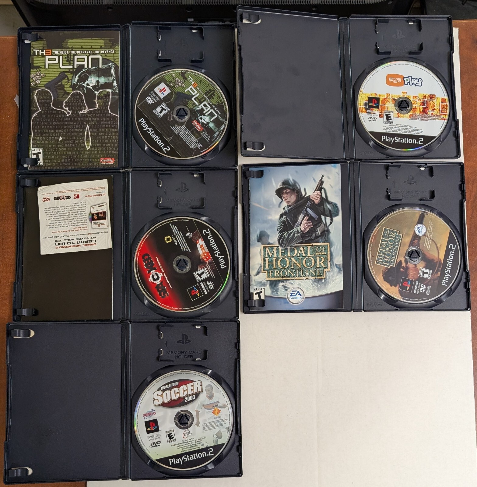 9 Lot PlayStation 2 PS2 Jak II Star Wars Barbarian Monopoly Party Artwork & Case