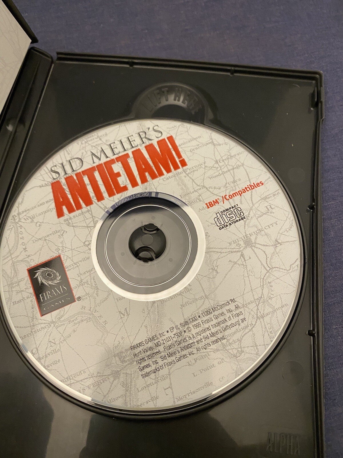 1999 Sid Meier’s ANTIETAM! PC CD-ROM Strategy Game w Manual Case Civil War Win