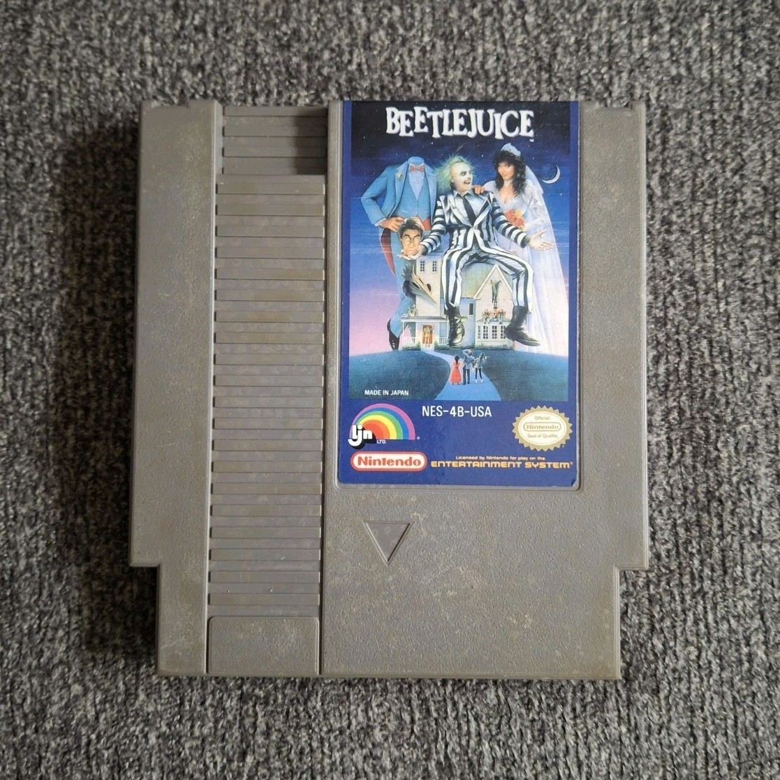 LJN Beetlejuice Nintendo NES Game Cartridge NTSC-U/C (US/Canada)
